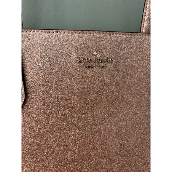 Kate Spade Tinsel Rose Gold NWOT Tote and Wallet - Picture 3 of 9